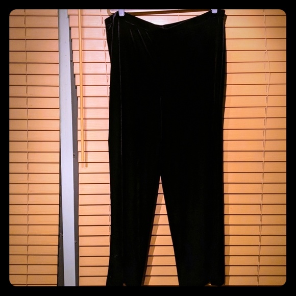 Jones New York Pants - Jones New York plus size black velvet pant